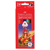 Faber Castell Coloured Pencils TriGrip Assorted 24 Pack
