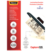Fellowes Laminating Pouches A3 125 Micron 25 Pack