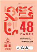 Olympic Eco Exercise Book A4 8mm 48 Pages Sold as Each 20 in a Pack