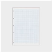 Graph Pad A4 5mm Double Sided 50 Leaf 7 hole punched Sold as Each 10 in a Pack