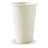 BioPak Wall Cup Single 12oz 80mm White 50 Pack Sold as Each 20 in a Carton