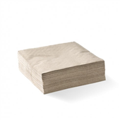 BioPak Cocktail Napkin 2Ply Corner Embossed 250 Pack Natural