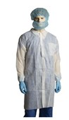 Bastion Labcoat No Pocket PP Large White 100 Carton