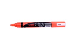 Uni Chalk Marker 25mm Bullet Fluro Orange Each