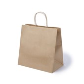Aspire Kraft Paper Bags with Twisted Handle Medium 305x305175mm EcoSafe Value range 250 Bags40 Per Pallet