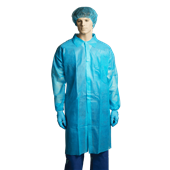Bastion Labcoat No Pocket Polypropylene XXL Blue Carton 100