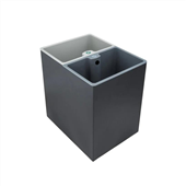 Dolphy Rectangular Dustbin With Two Container 14L Black