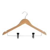 Dolphy Cherry Wood Normal Cloth Hanger With 2 Clips
