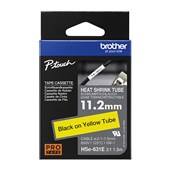 Brother HSe631E Labelling Tape Black on Yellow