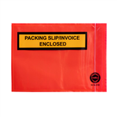 Marbig SlipInvoice Adhesive Envelope Red 165x115mm 1000 Box