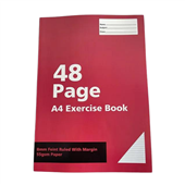 Aspire Exercise Book 55gsm A4 8mm Rule with Margin 48 Page