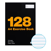 Aspire Exercise Book 55gsm A4 8mm Rule with Margin 128 Page