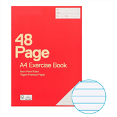 Aspire Premium Exercise Book A4 70gsm 8mm Ruled Margin 48 Page