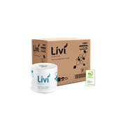 Livi 1001 Essentials Embossed 2 Ply Toilet Paper 400 Sheets Carton 48 40 per Pallet