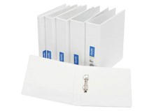 Bantex Insert Binder A4 2D Ring 16mm White Sold as Each 12 in a Box