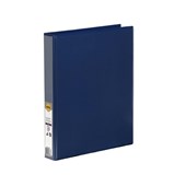 Marbig Clearview Insert Binder A4 2D Ring 25mm Blue Sold as Each 20 in a Box