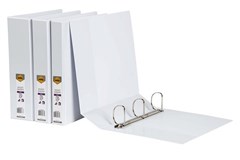 Insert Binder A4 3D Ring 25mm White Sold as Each 20 in a Carton