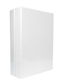 Bantex Insert Binder Portrait A3 3D Ring 38mm White 8 per Box