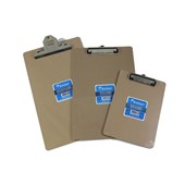 Writer Clipboard Flat Clip MDF A5 Brown