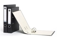 Marbig Lever Arch File Jumbo Half Arch A4 Black Sold as Each 10 in a Box