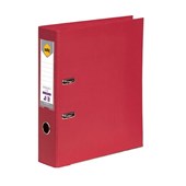 Marbig Lever Arch File Foolscap Deep Red Sold as Each 10 in a Box