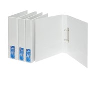 Aspire Insert Binder A4 4D Ring 38mm White Sold as Each 12 in a Box
