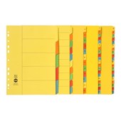 Marbig Dividers 1 to 12 Tab Manilla A4 Brights
