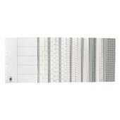Marbig Dividers 1 to 12 Tab PP A4 Grey