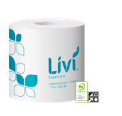 Livi 1203 Essentials Centrefeed Roll Towel 1 Ply 300m Carton 4 81 per Pallet