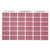 Avery Colour Coding Labels J Side Tab Mauve 180 Pack