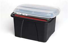Crystalfile Porta Box Enviro with Lid Black