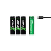 COAST ZithionX AA Rechargeable USBC Batteries  4 PACK
