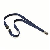Durable Textile Lanyard Soft Colour Midnight Blue Each