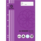 Olympic Binder Grid Book A4 5mm 128 Pages Each Sold as Each 10 in a Pack