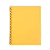 Marbig Display Book Refillable A4 Yellow Sold as Each 20 in a Pack