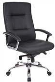 YS Georgia Executive Chair with Arms PU Black