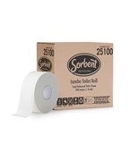 Sorbent 25100 Professional Jumbo Roll Toilet embossed 2ply 250m 60 boxes per pallet