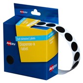 Avery Dispenser Dot Stickers 14mm Diameter Black 1050 Pack Sold as Each 5 in a Box