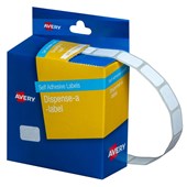 Avery Rectangle Dispenser Stickers 10x16mm White 150 Pack