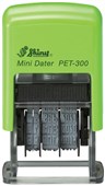 Shiny Stamp SPET Self Inking Dater Recycled Date Only Black