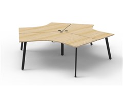 Infinity 120 Degree Workstation  Eternity Leg