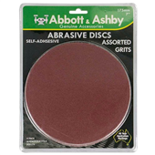 Abbott  Ashby disc aluminium oxide 175mm self adhesive various grits 4 pack
