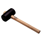 Thor 64MM Face Wood Handle 550G Black Rubber Mallet