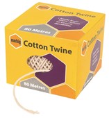 Marbig Cotton Twine Fine Roll 80m White