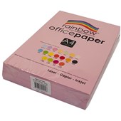 Rainbow Office Paper Pink A4 80Gsm 500 Sheets