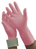 Oates Rubber Gloves Medium Pink Pair