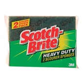 3M Scotch Brite Heavy Duty Scourer or Sponge 2 Pack