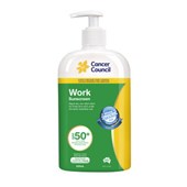 Cancer Council Work Sunscreen SPF50 Pump 500mL