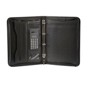 Spirax Compendium Zippered 4 Ring Binder with Handle Black