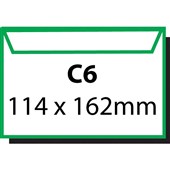 Cumberland Self Seal Plain White Envelope C6 500 Pack